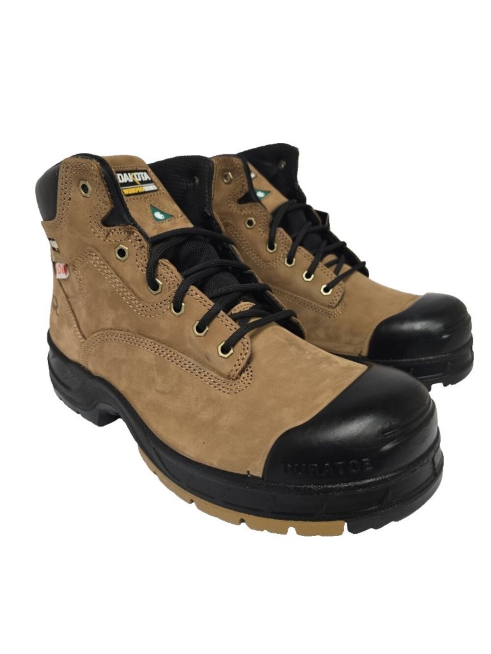 Dakota Men's 6” 6006 Quad Comfort Steel Toe Fresh Tech Work Boots Tan Size 13M